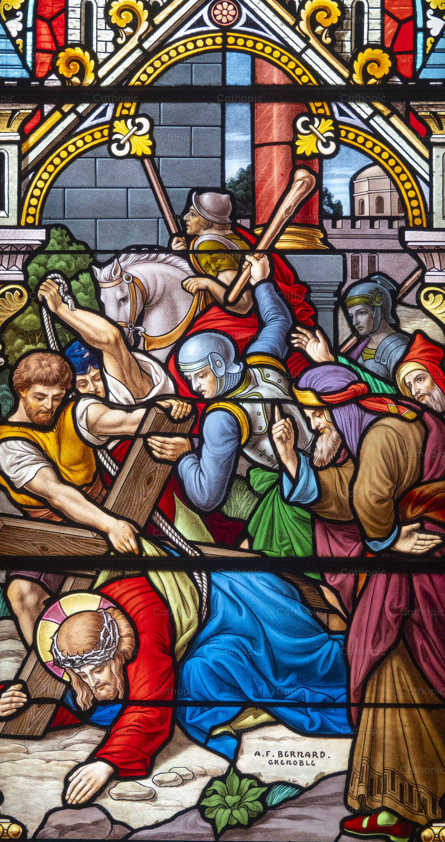 Jesus falls for the first time | Cathopic
