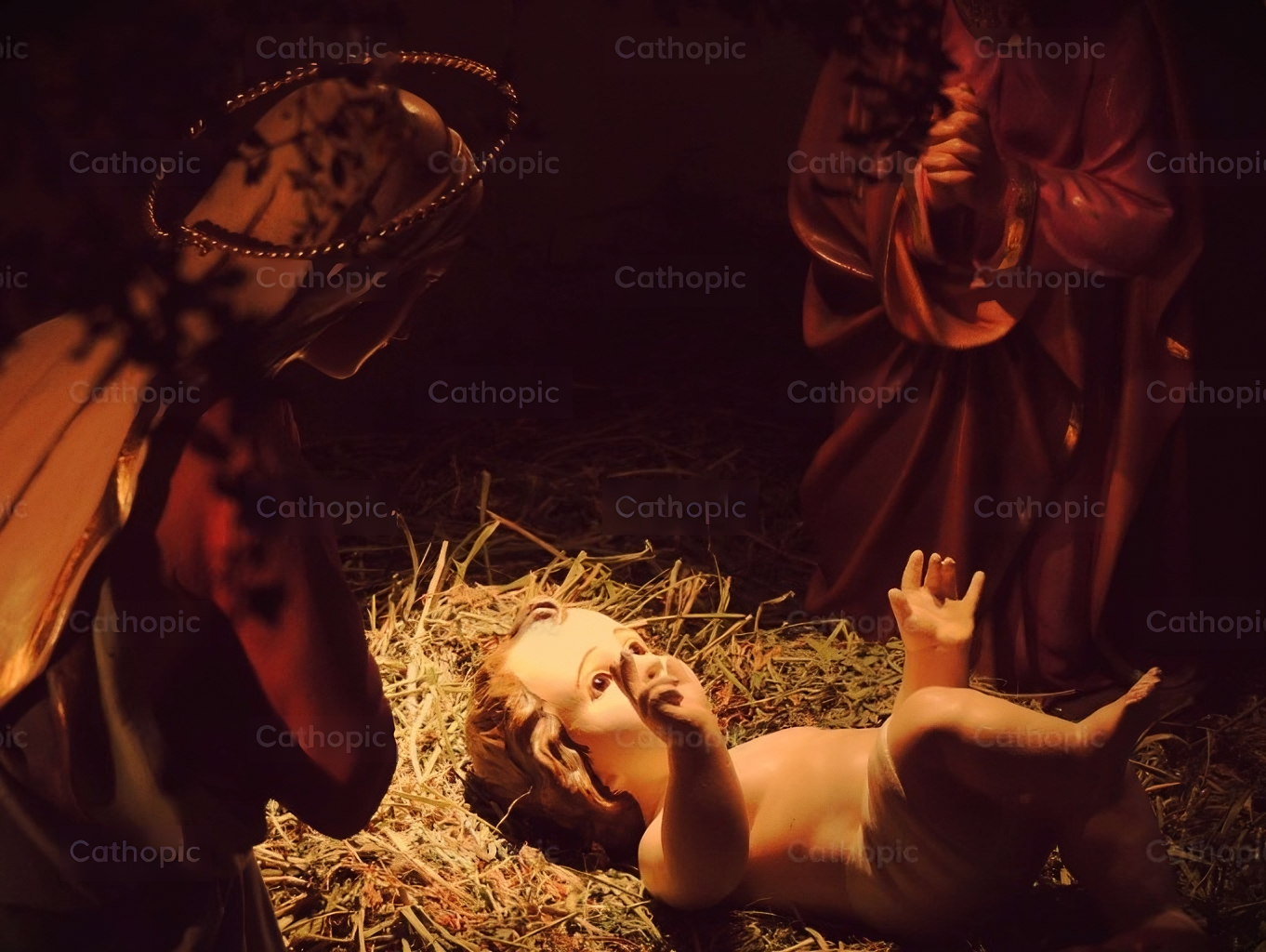 Photo of newborn Jesus Christ - Christmas photography