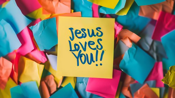 Post-It Jesus Loves You