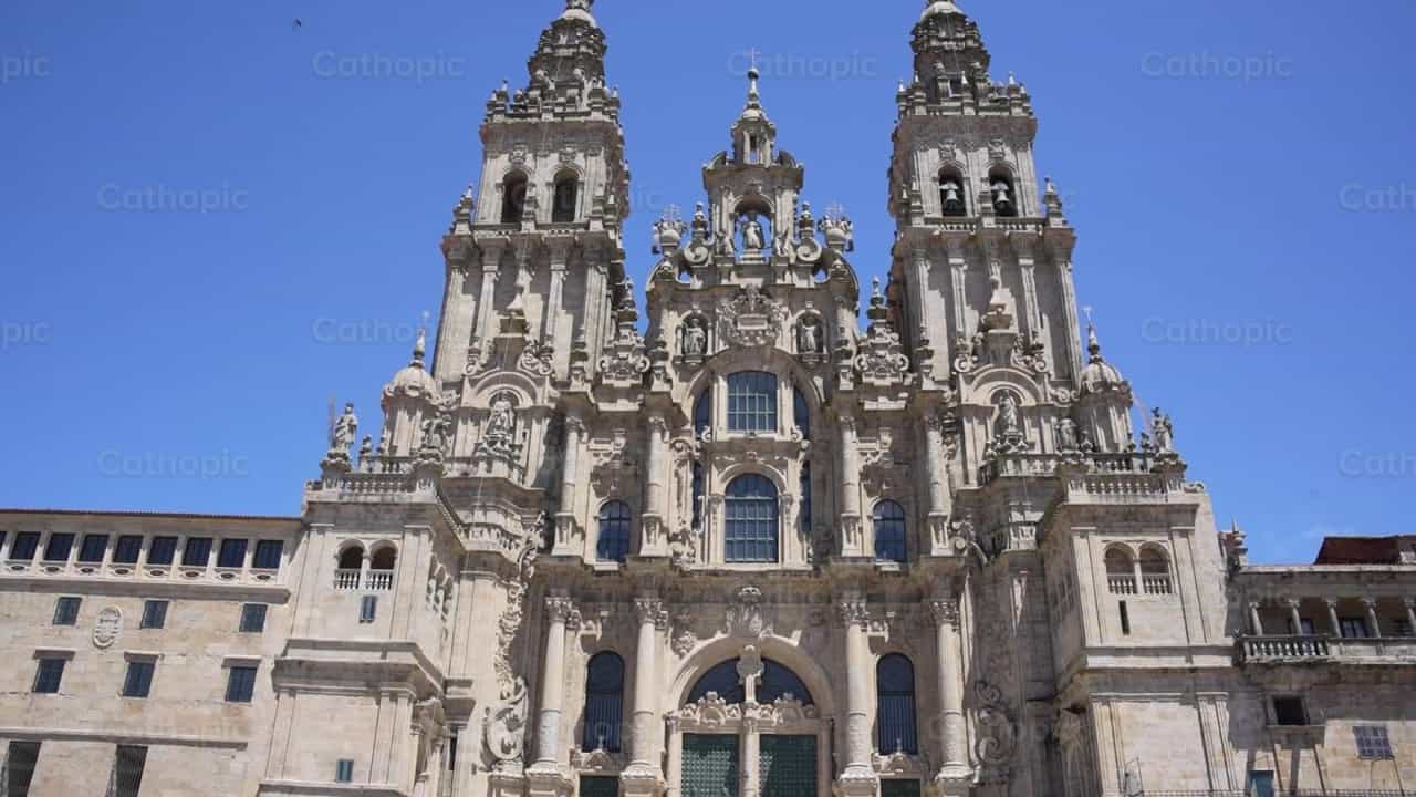 Catedral de Santiago de Compostela - Banco de vídeos católicos
