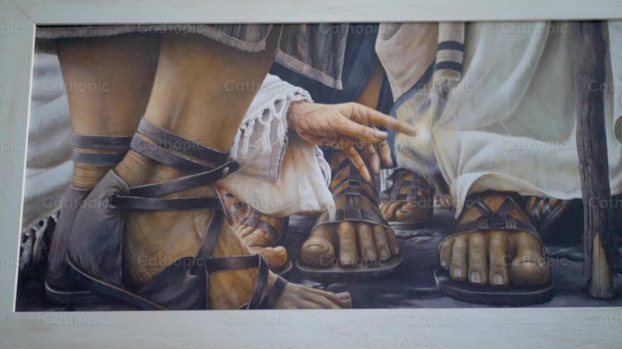 Hemorrhaging Woman Painting - Catholic stock videos - Photo by Cathopic