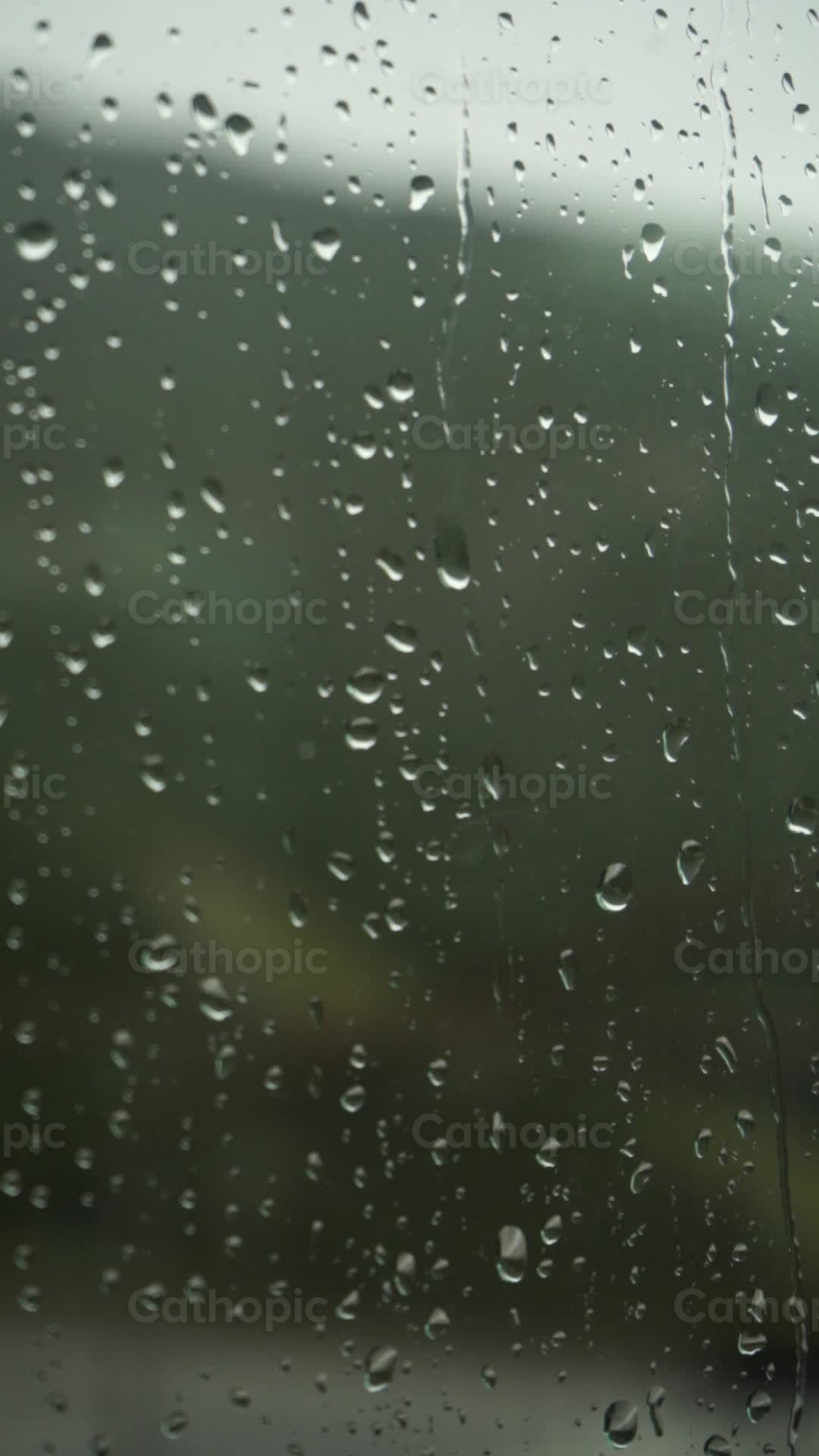 Gotas de lluvia - Banco de vídeos católicos