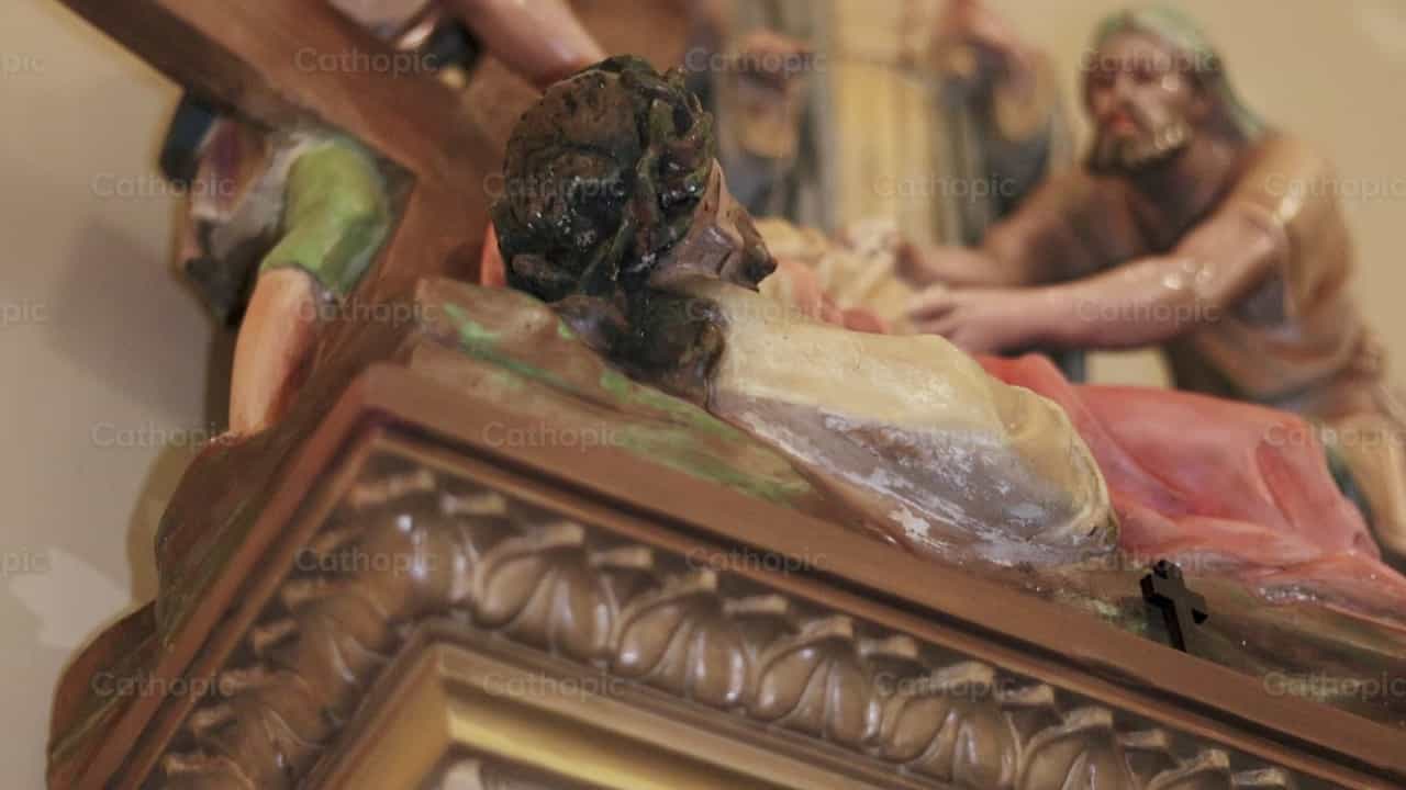 Ninth Station: Jesus falls a third time - Catholic stock videos - Photo by Carlos Sierra