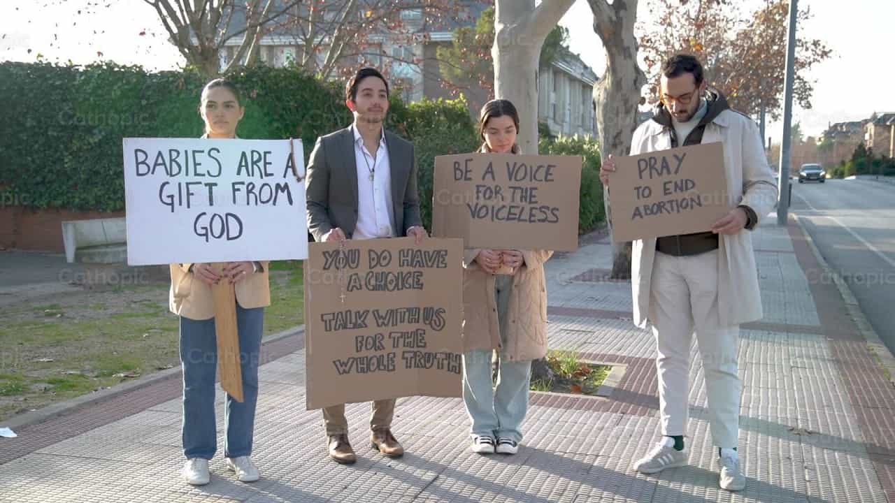 Marcha Juvenil Pro Vida - Banco de vídeos católicos