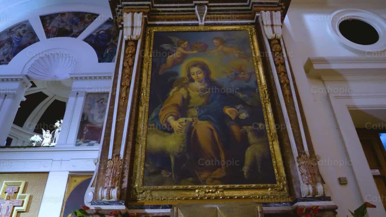 Pintura de la Coronación de María - Banco de vídeos católicos - Fotografía por Cathopic