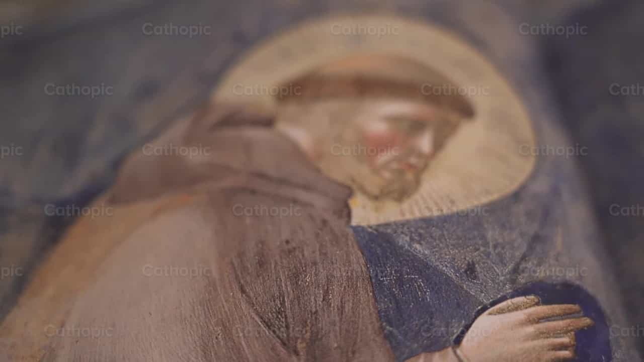 Saint Francis of Assisi - Catholic stock videos
