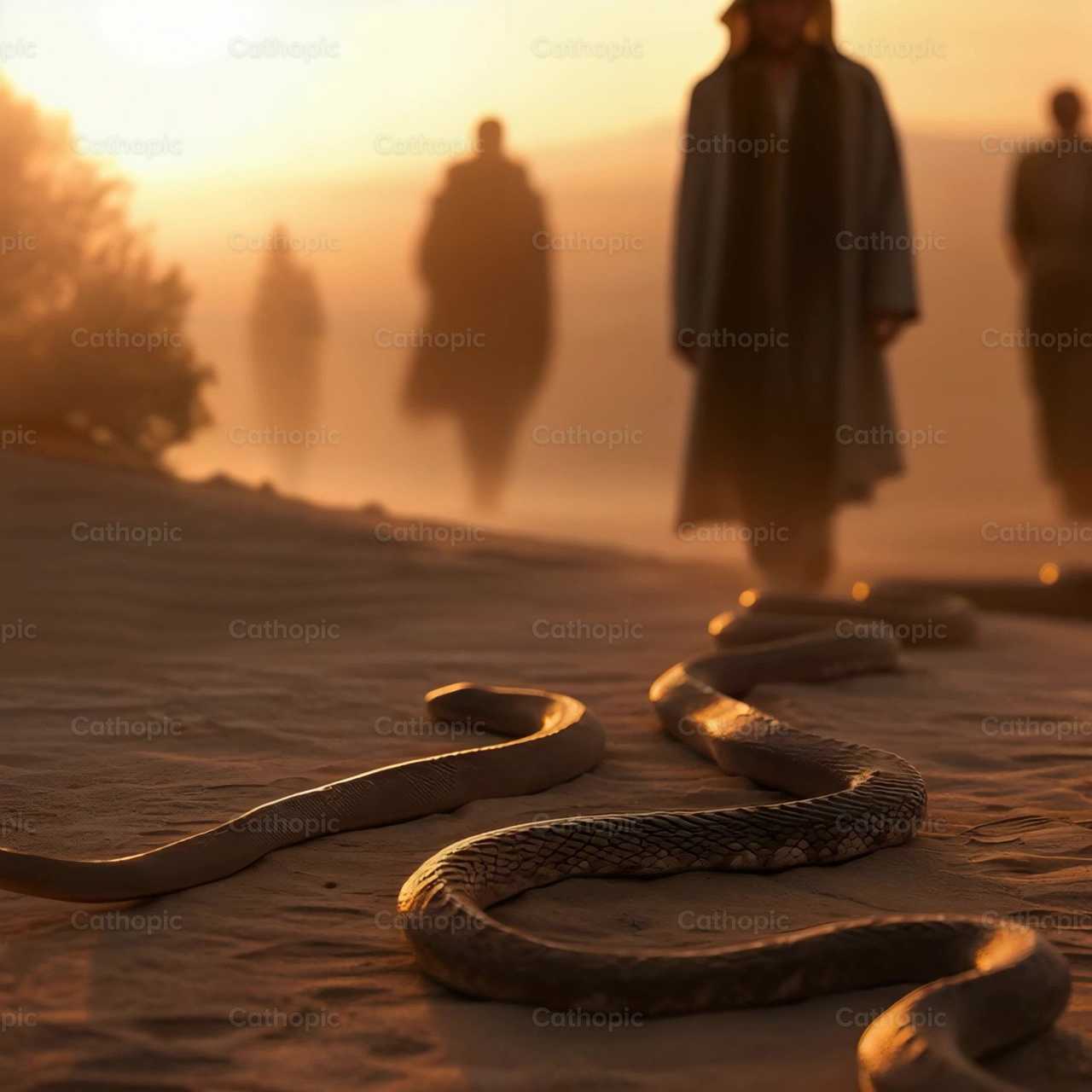 Schurftige slangen in de woestijn - Katholieke stockvideo's - Foto door Diócesis de Córdoba
