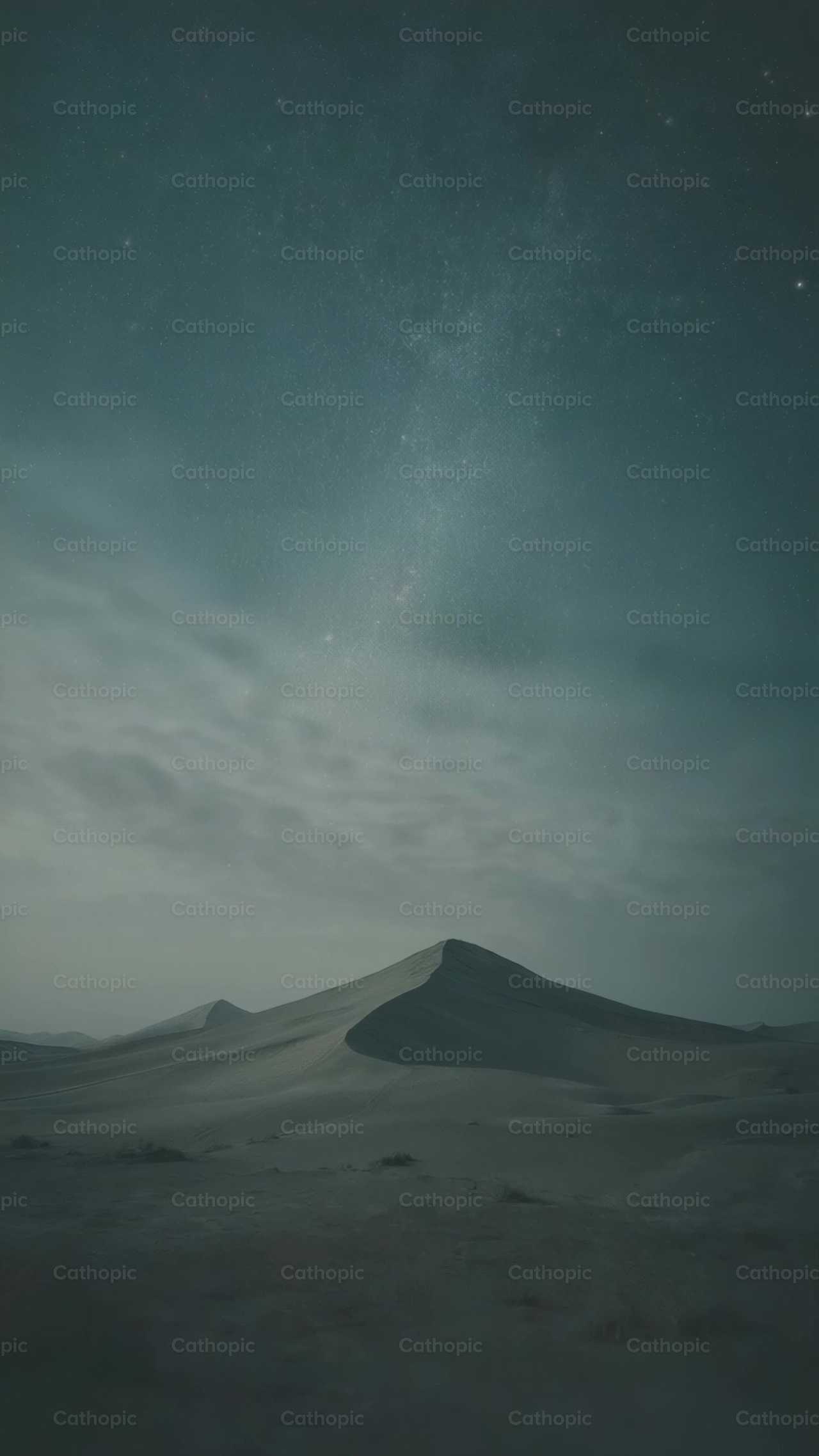 Paysage nocturne dans le désert et ciel étoilé - Vidéos catholiques de stock - Photo de Diócesis de Córdoba