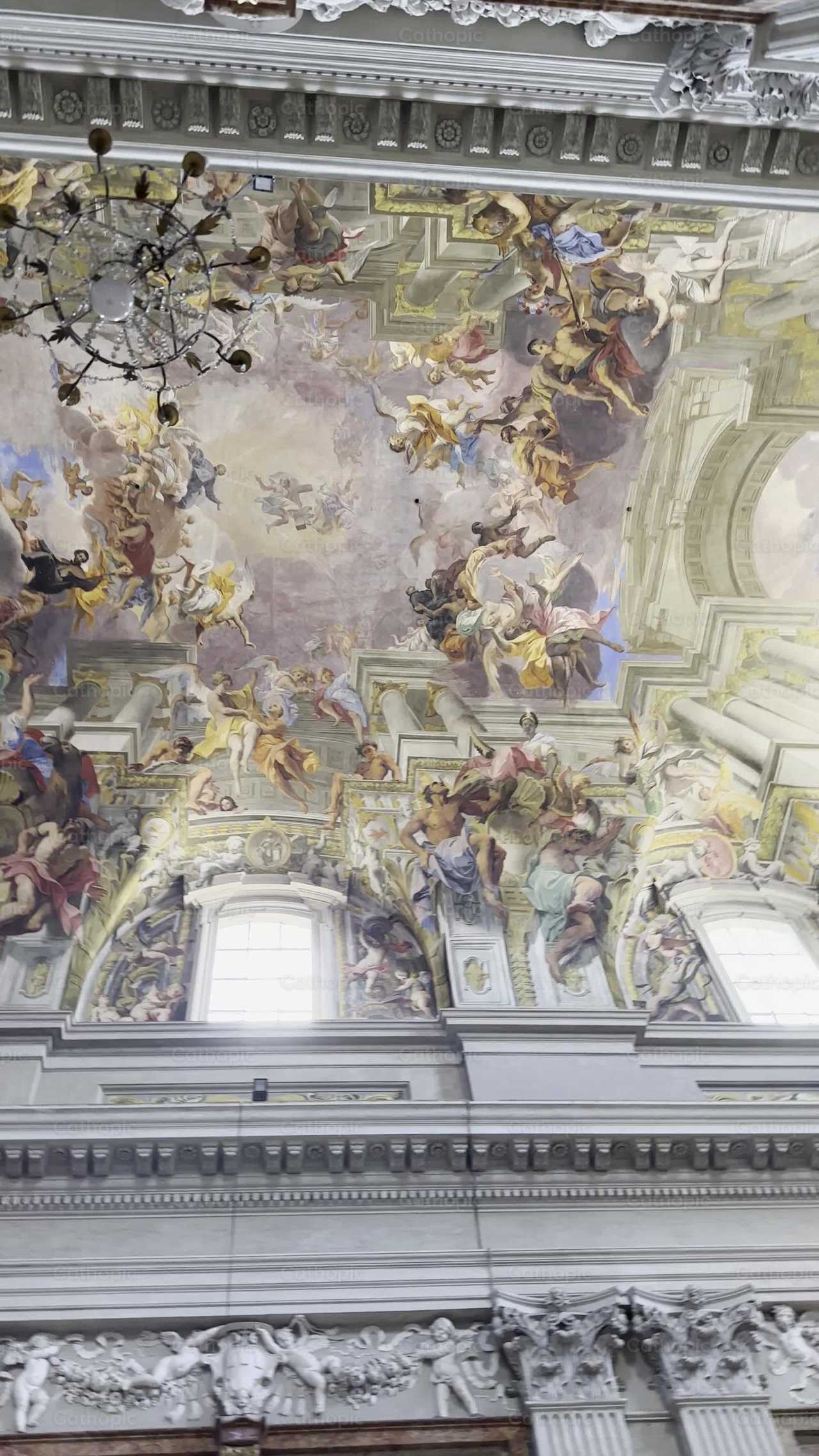 Iglesia de San Ignacio en Roma - Banco de vídeos católicos