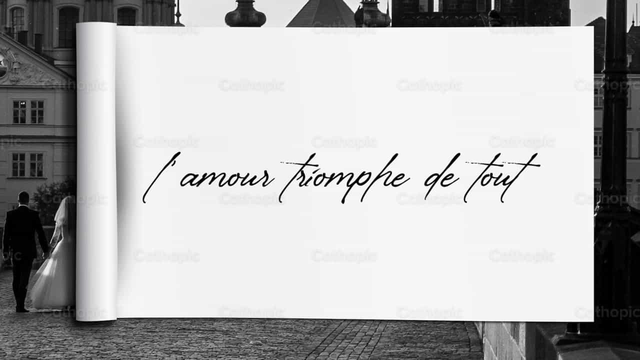 El amor lo conquista todo en inglés, francés e italiano - Banco de vídeos católicos