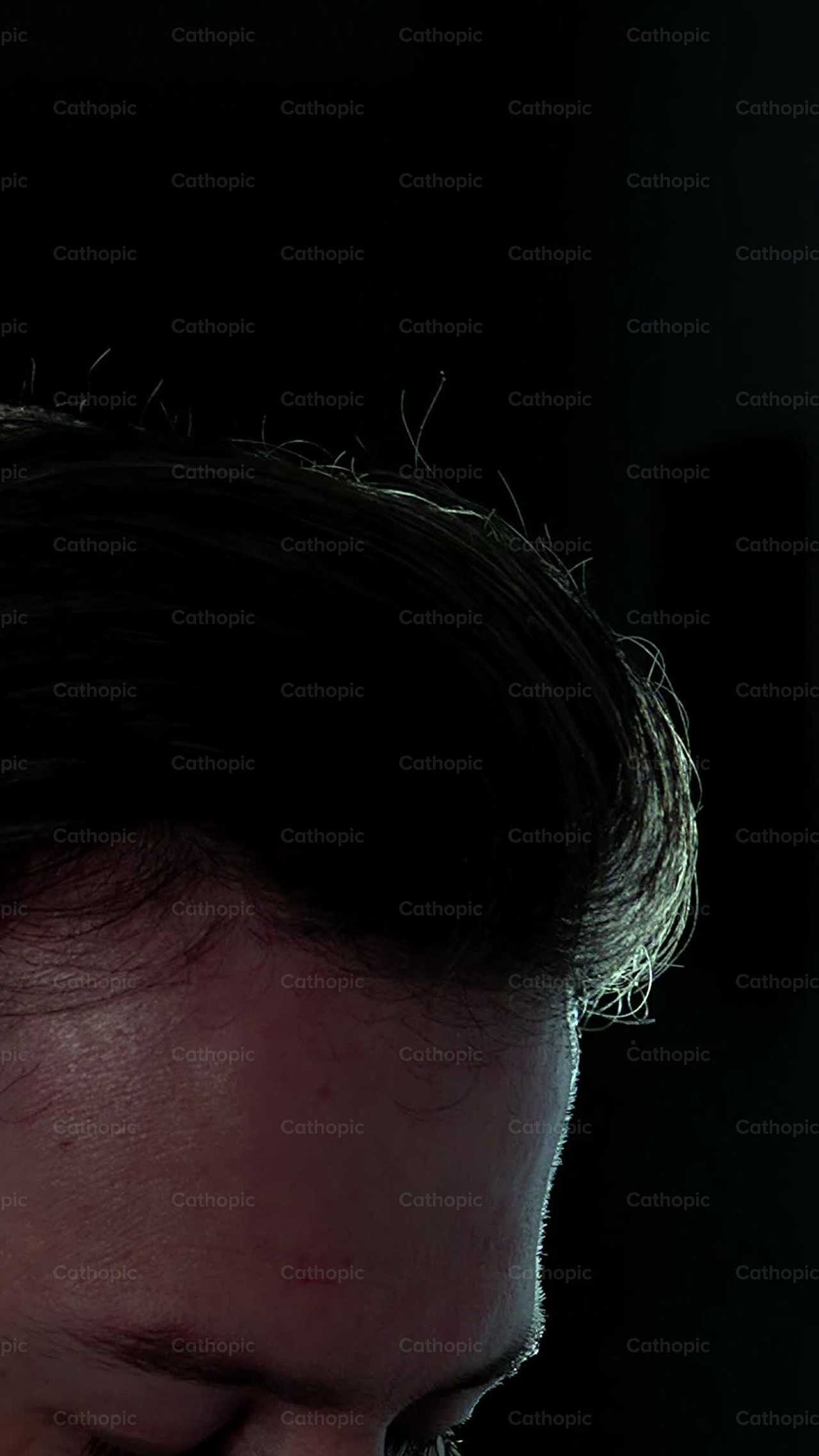 Ash Wednesday Ashes on Head - Catholic stock videos