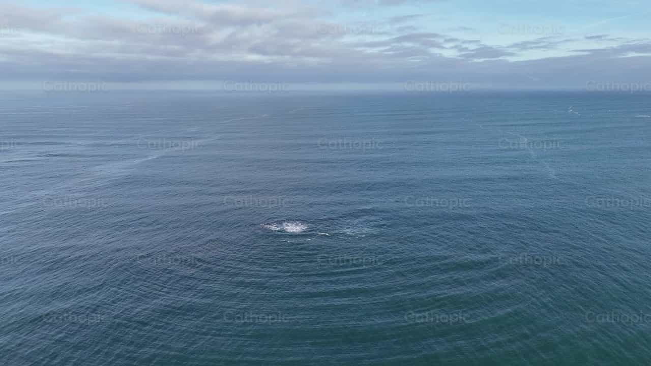 Vista aérea del mar, la belleza de la creación - Banco de vídeos católicos - Fotografía por Yandry Fernández Perdomo