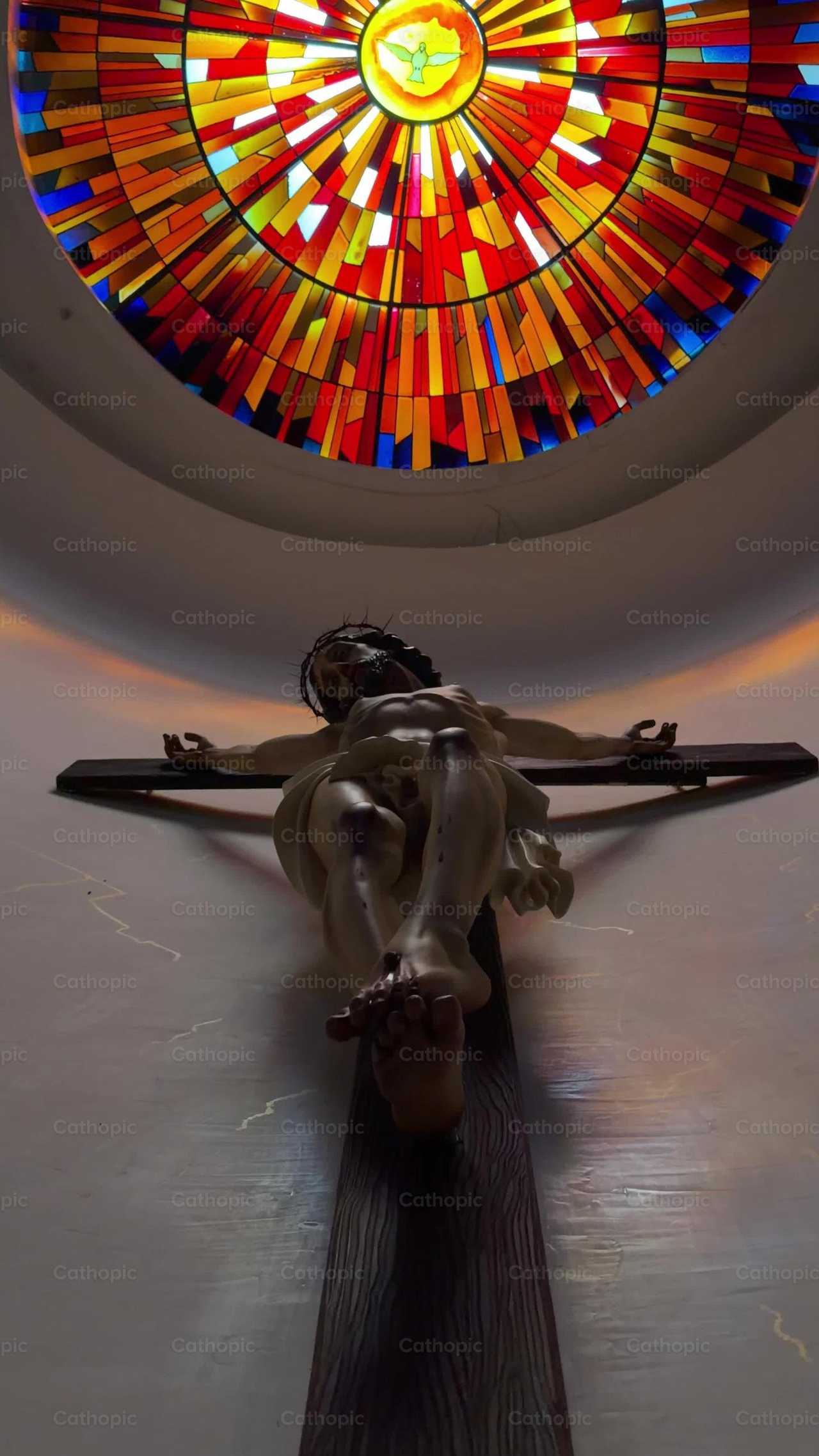 Jesus e o Espírito Santo - Vídeos católicos de stock