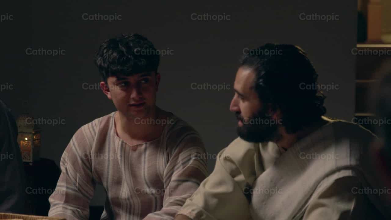 St. Johannes en Jezus, Laatste Avondmaal - Katholieke stockvideo's