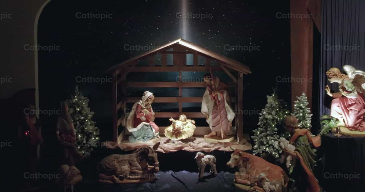 Nacimiento con Jesus - Banco de vídeos católicos