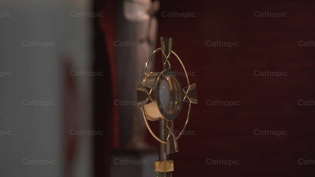 Eucharistic Adoration - Catholic stock videos
