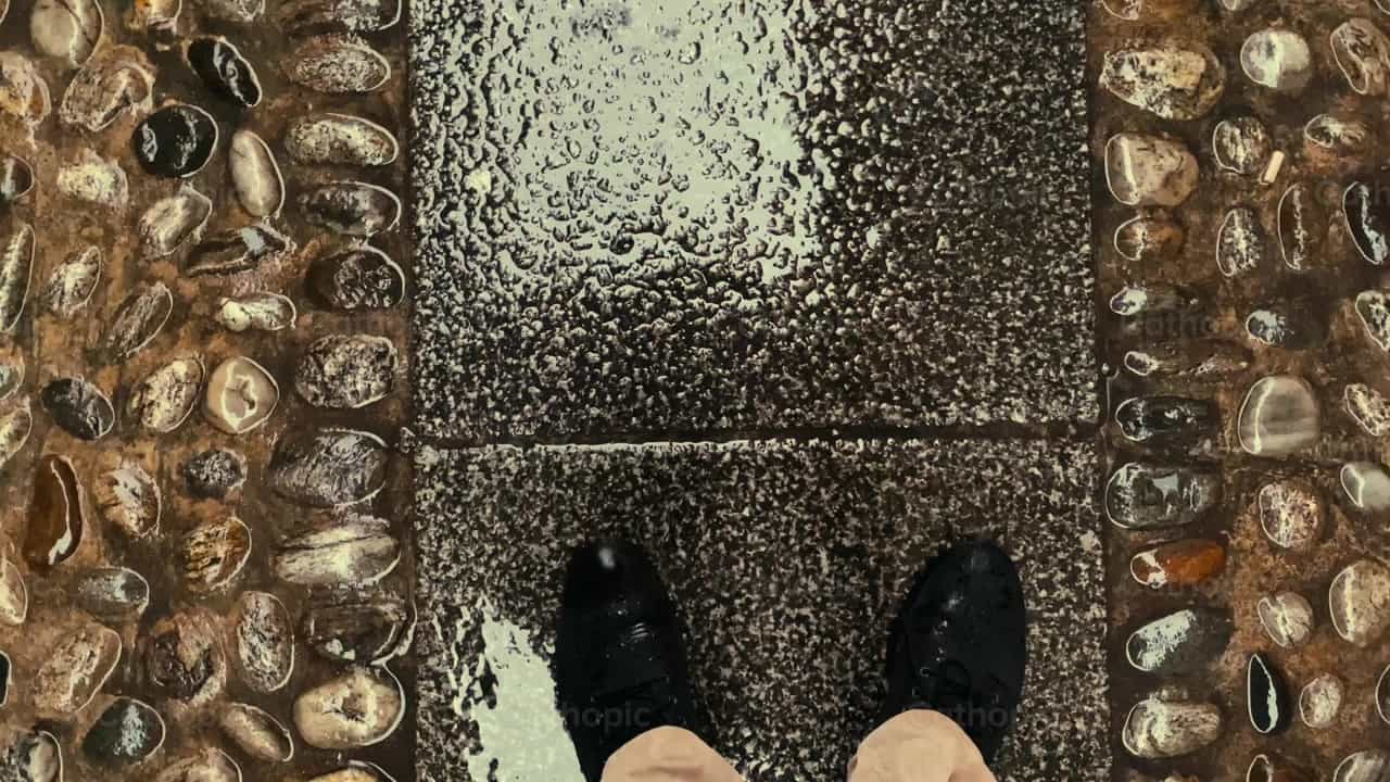 feet - Catholic stock videos - Photo by Saul Ibarra