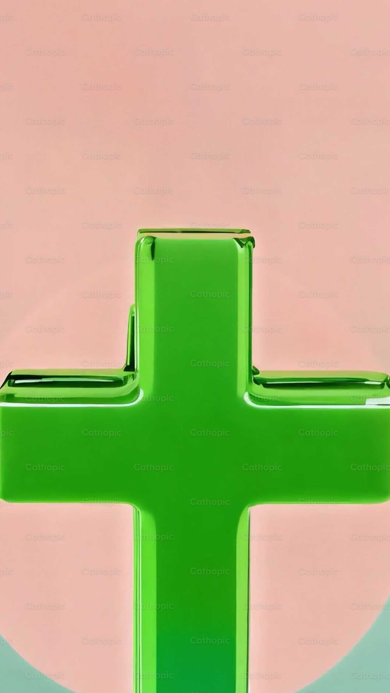 Energía de Dios, cruz y batería - Banco de vídeos católicos