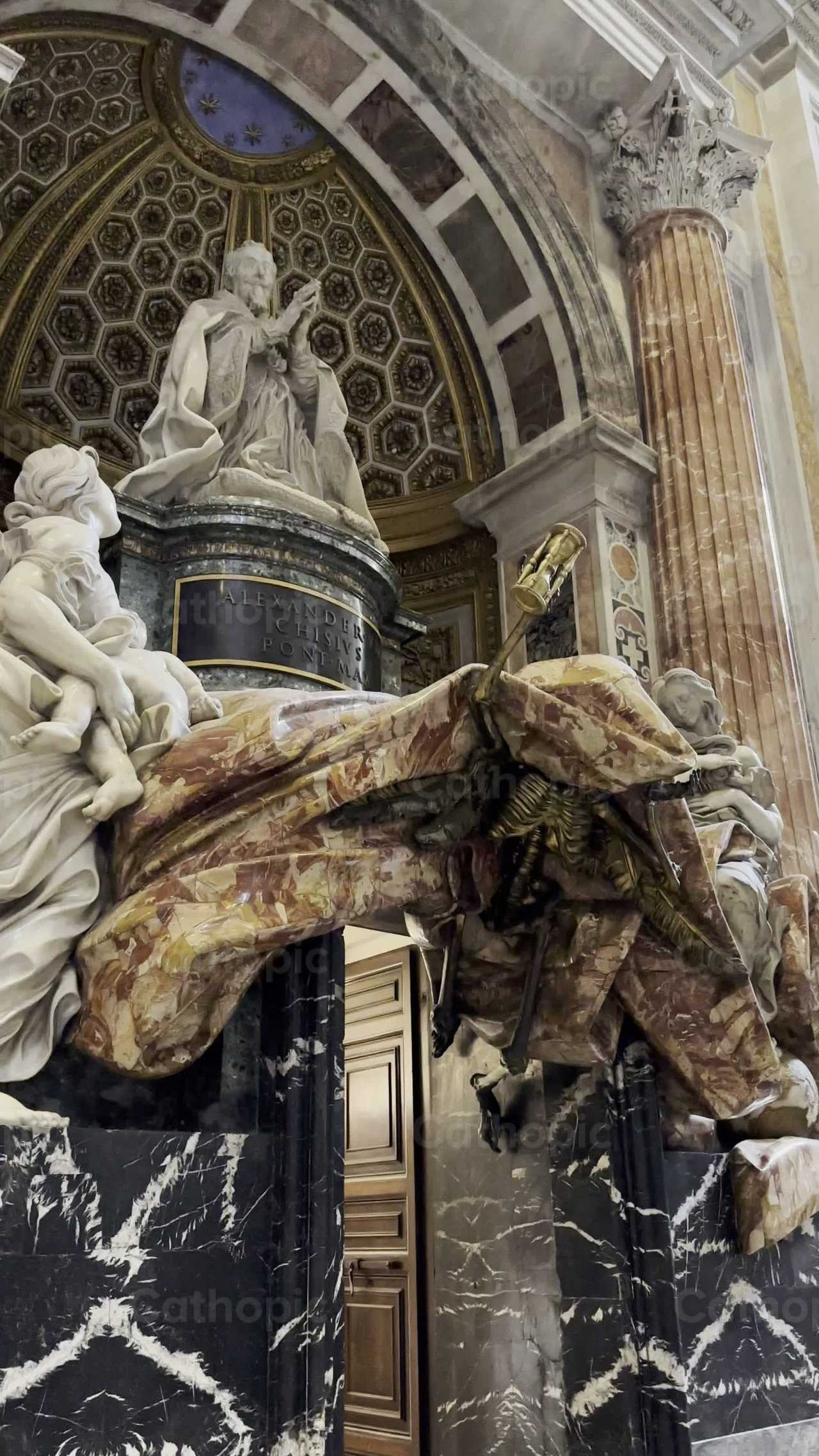 Tumba del Papa Alejandro VII - Banco de vídeos católicos - Fotografía por Eduardo Perdomo
