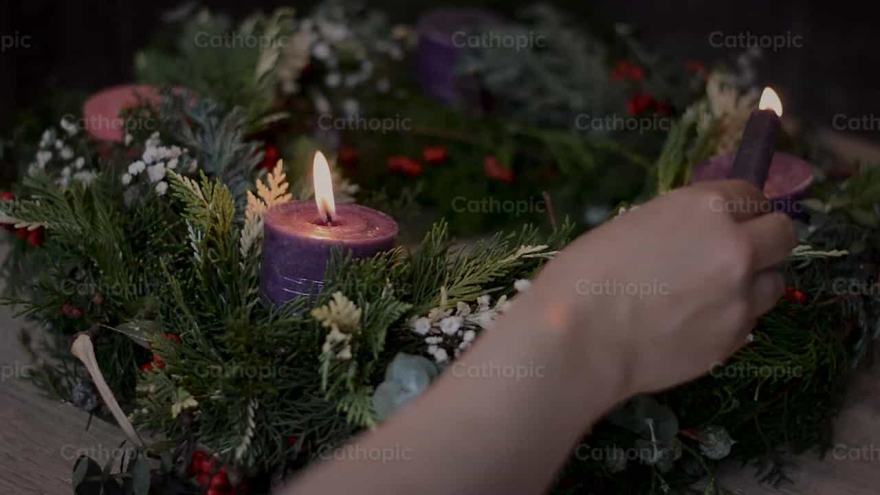 Velas Adviento - Banco de vídeos católicos