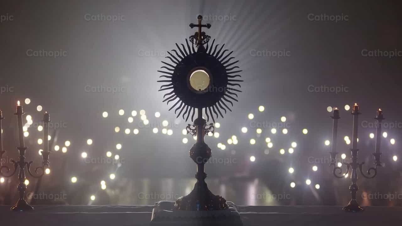Le Saint-Sacrement en adoration - Vidéos catholiques de stock - Photo de Diócesis de Córdoba