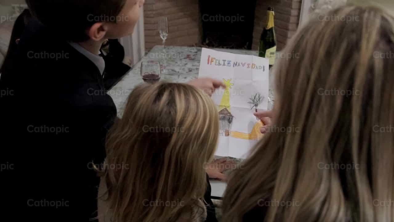 Brief over de geboorte van Jezus - Katholieke stockvideo's - Foto door Almures Studio