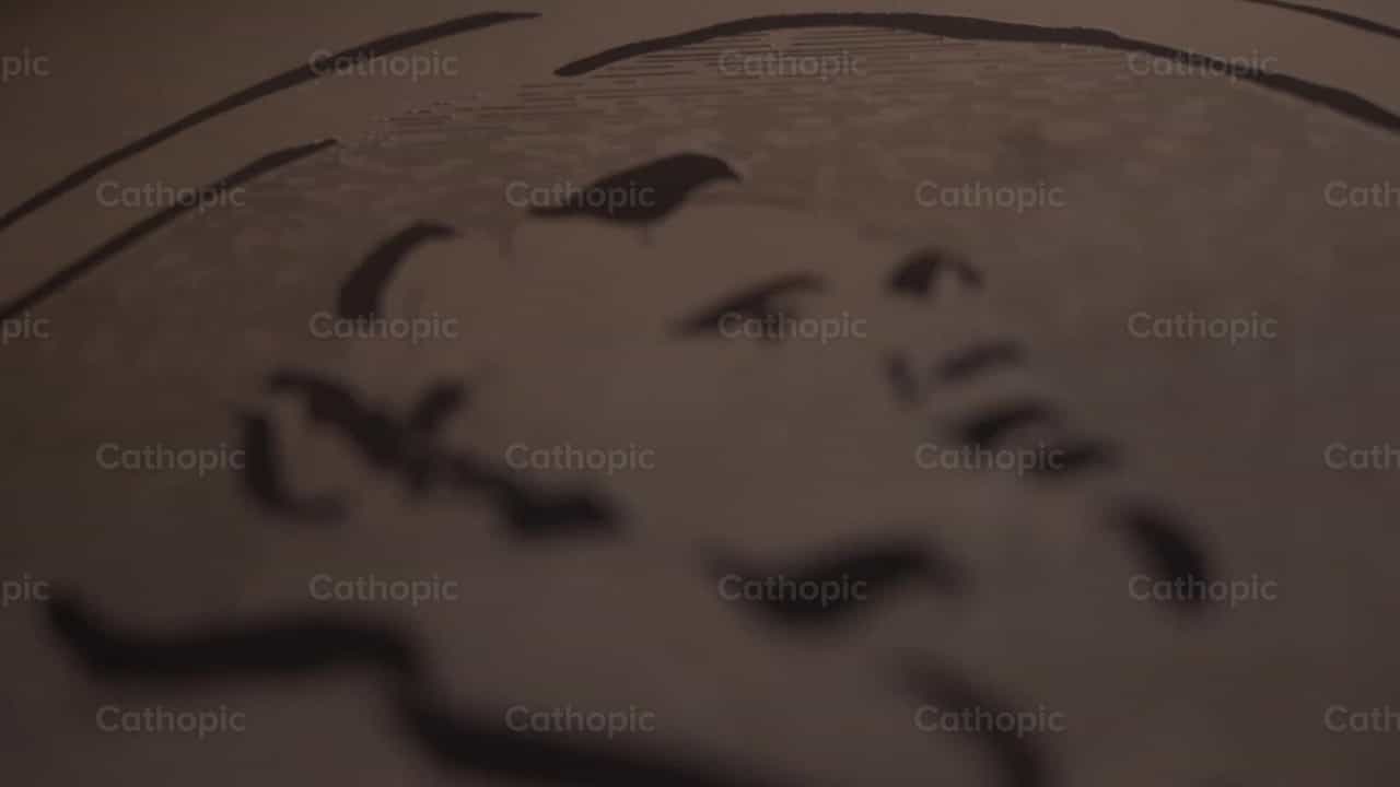 Grabado del Padre Pío - Banco de vídeos católicos - Fotografía por Cathopic