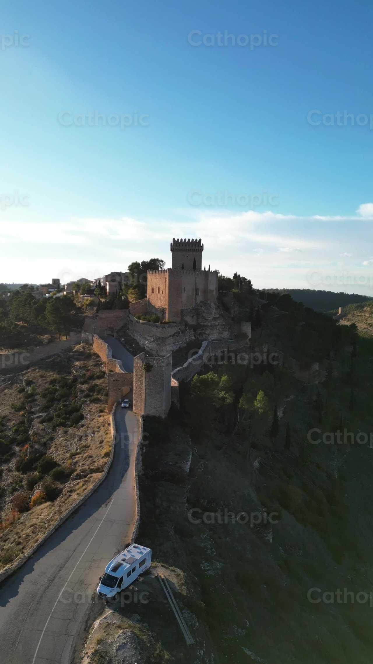 Caravan in the castle - Catholic stock videos - Photo by Iván W. Jaques