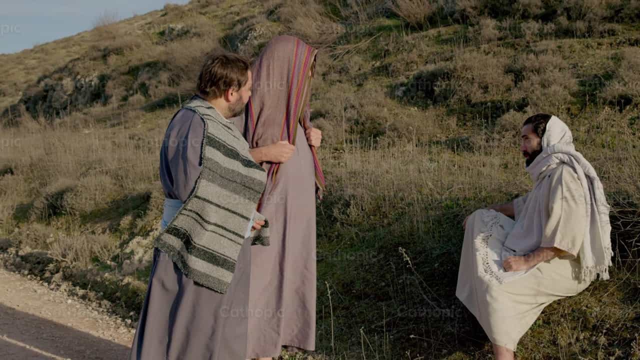 Jesús se encuentra con los discípulos en Emaús - Banco de vídeos católicos - Fotografía por Cathopic