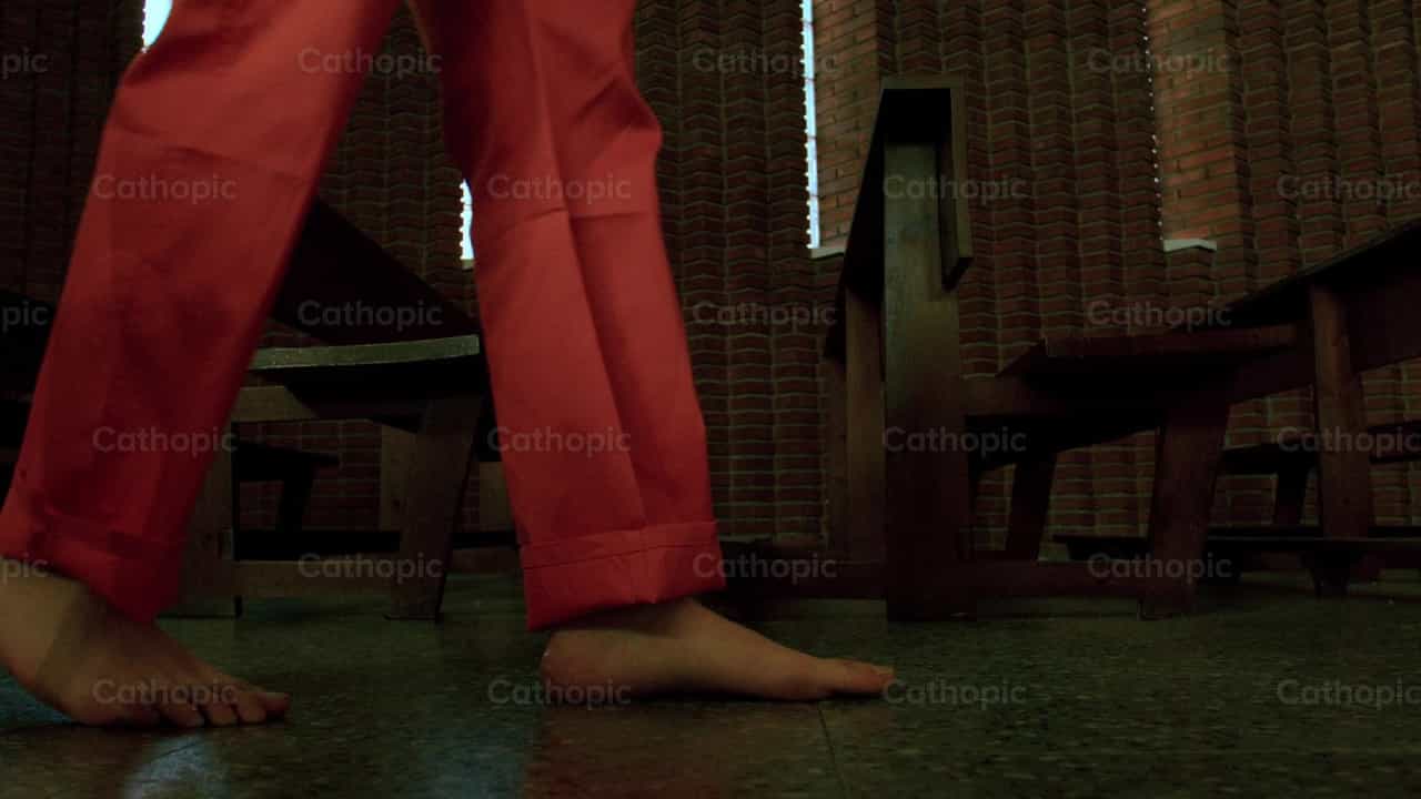 The conversion of a prisioner - Catholic stock videos - Photo by Almures Studio