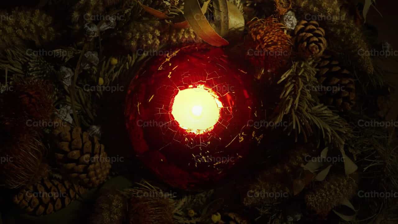 Vela de Natal - Vídeos católicos de stock