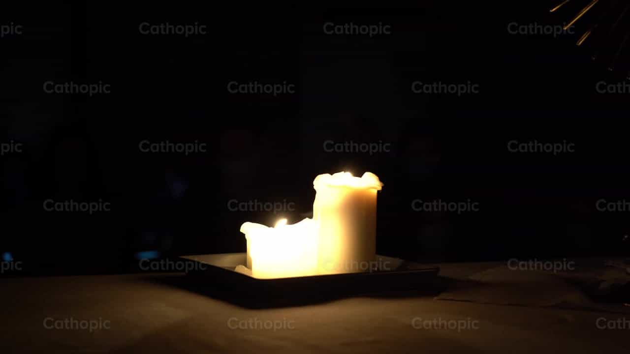 Kandila - Mga Catholic stock video