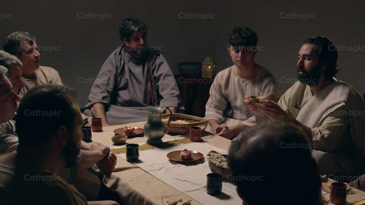 Dies ist mein Blut, Blut des neuen Bundes - Katholische Stock-Videos - Foto von Cathopic
