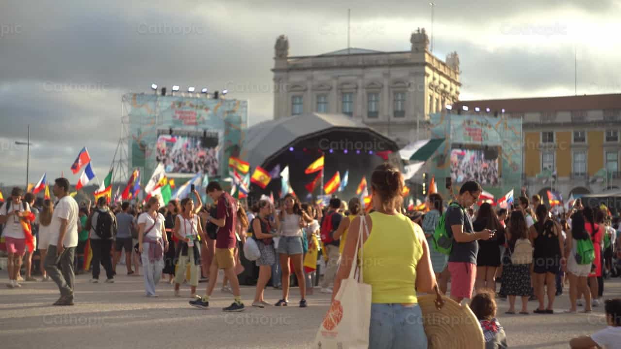 WYD 2023 Concert - Catholic stock videos