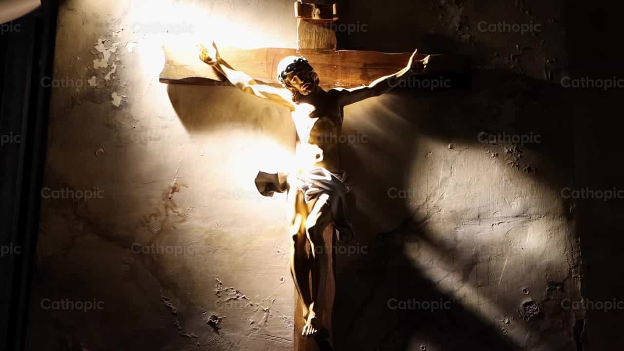 Jesus Christ crucified - Catholic stock videos