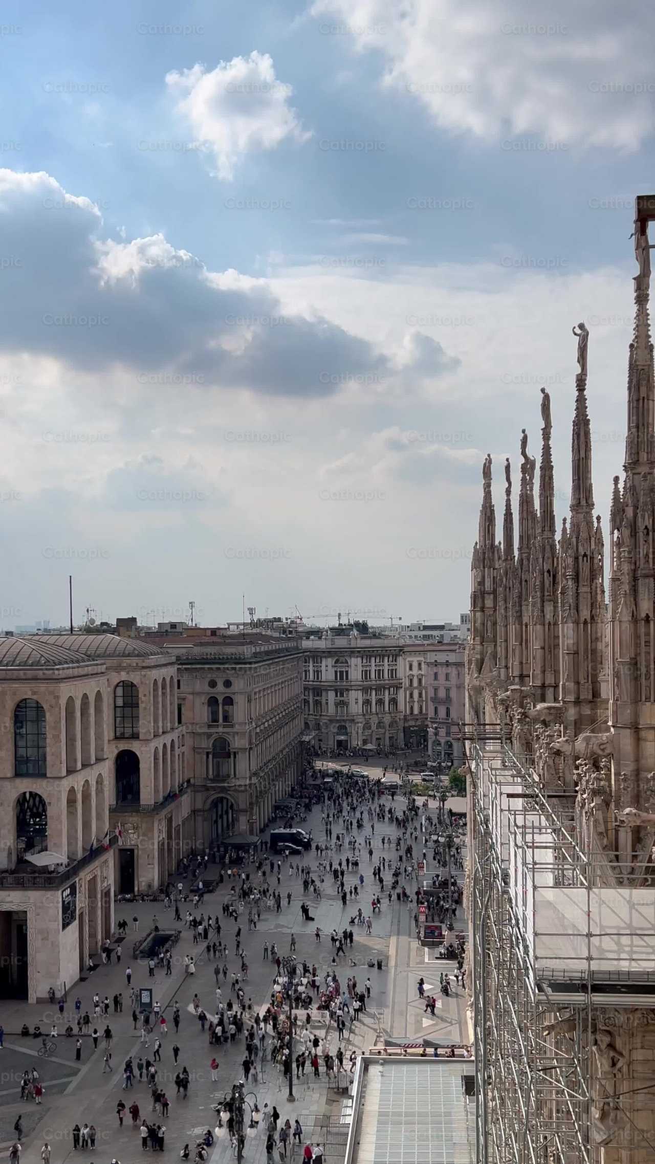 Catedral de Milan - Banco de vídeos católicos