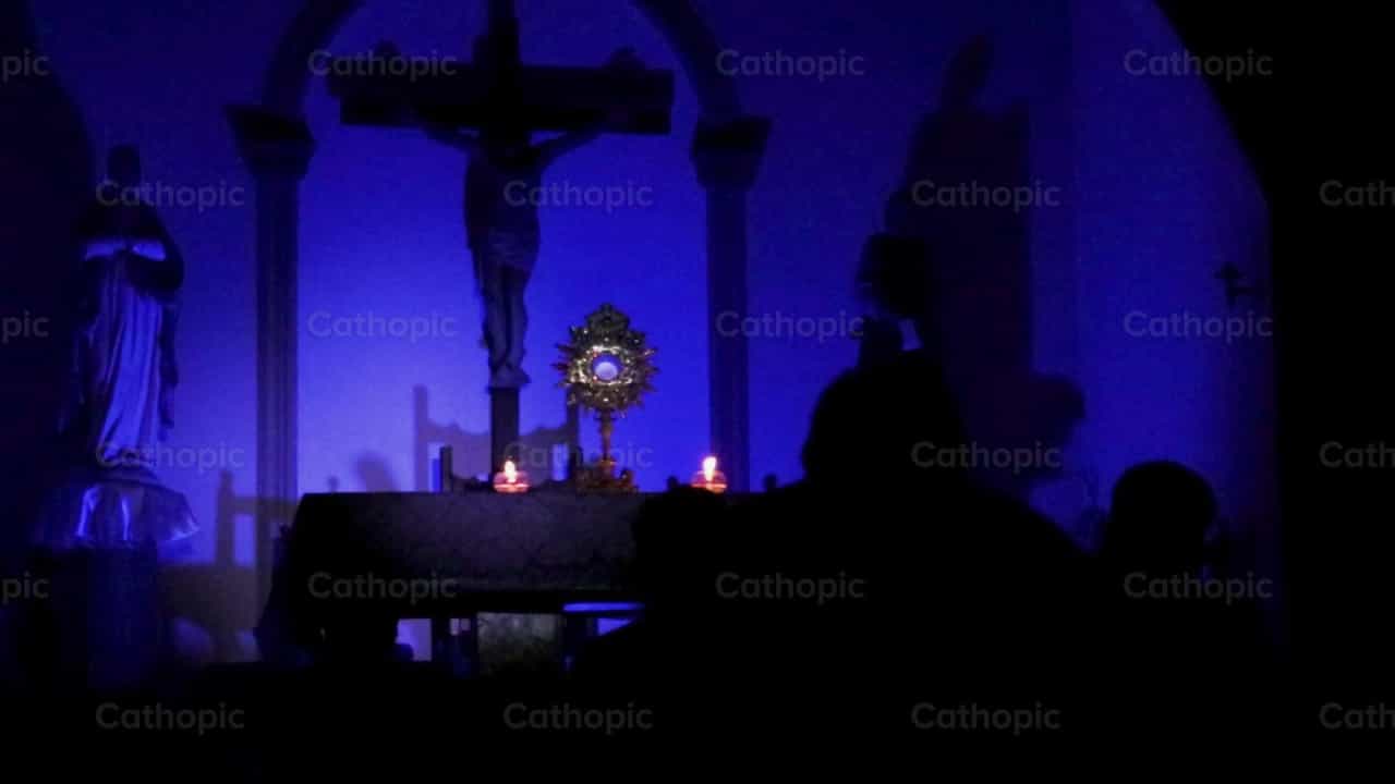 Blessed Sactament - Catholic stock videos