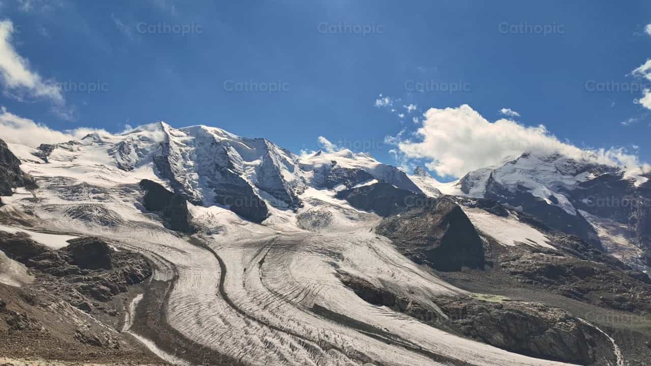 Time lapse on Glacier of the Swiss Alps - Catholic stock videos - Photo by Michelangelo Oprandi