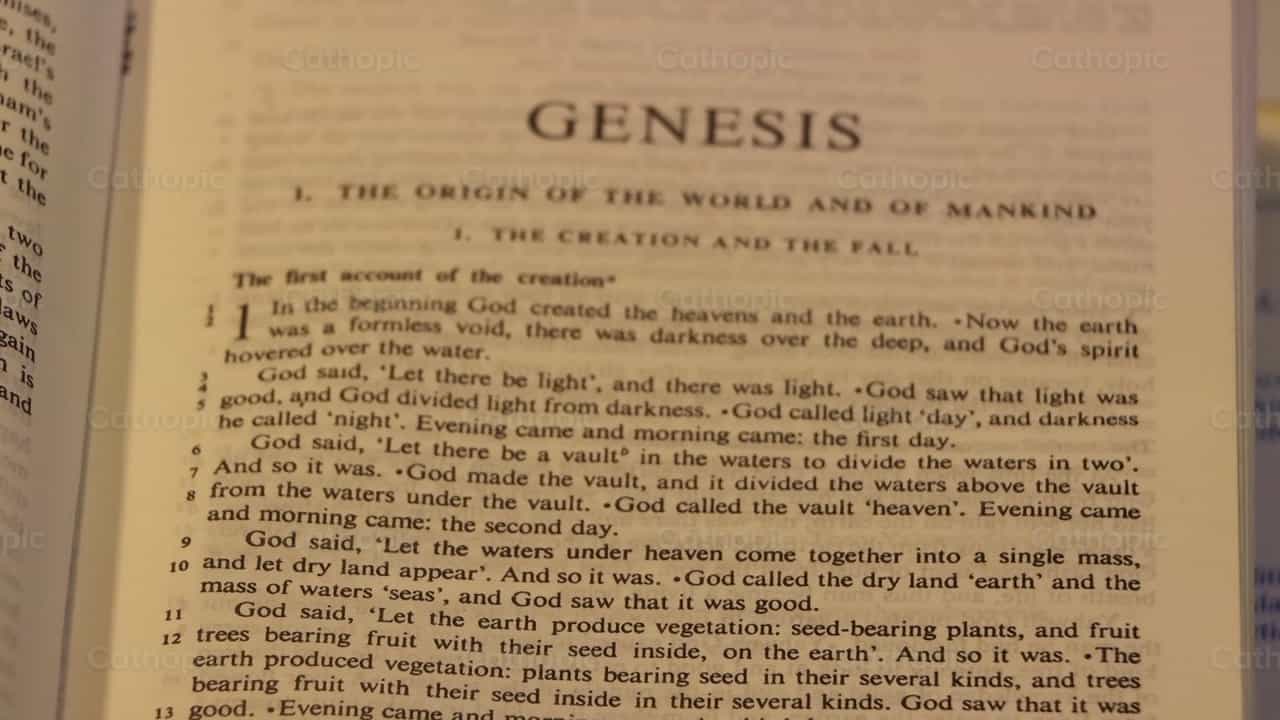 Englische Bibel - Katholische Stock-Videos