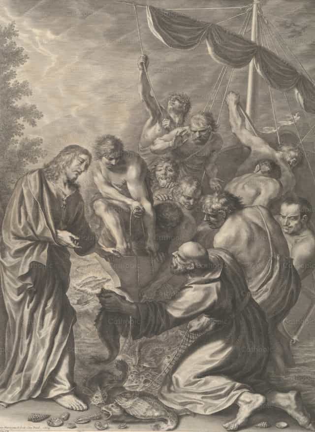A csodálatos halfogás - Katolikus stockképek - Fotó: Restored Christian Art