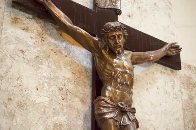 Jésus crucifié - Images catholiques de stock