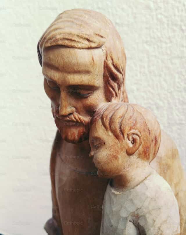 San Jose, Inapo ni Haring David - Mga Catholic stock image