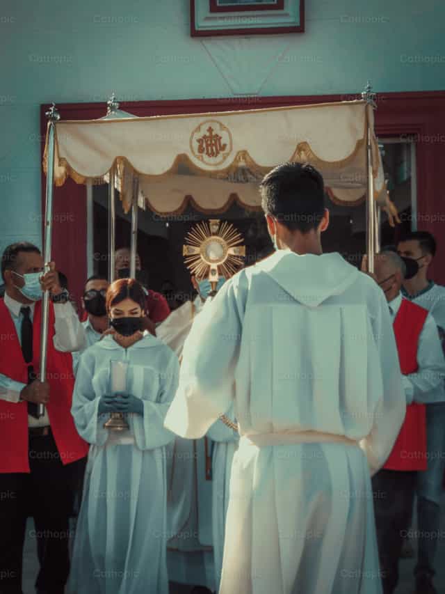 Jésus Eucharistie - Images catholiques de stock