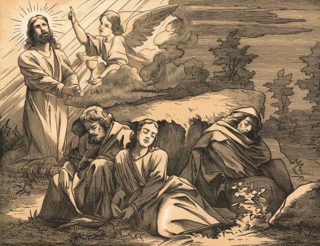 Sa Hardin ng Getsemani - Mga Catholic stock image