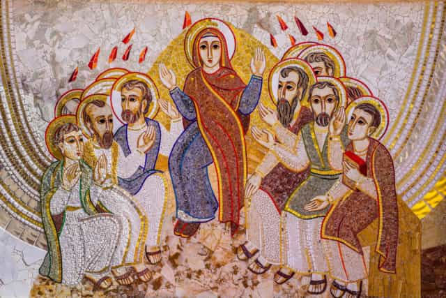 Mosaico de Pentecostés - Banco de imágenes católicas