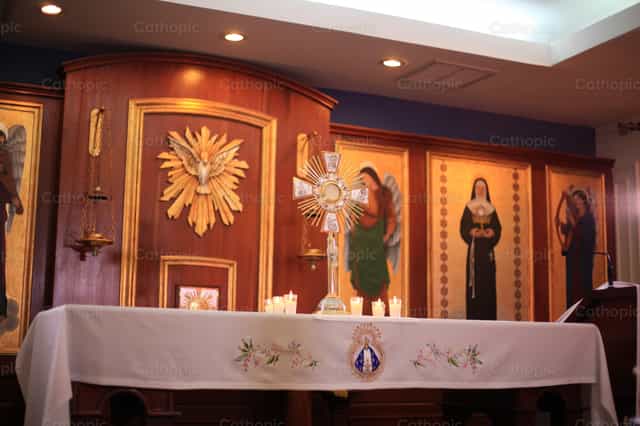 Gezegend Sacrament - Katholieke stockfoto's