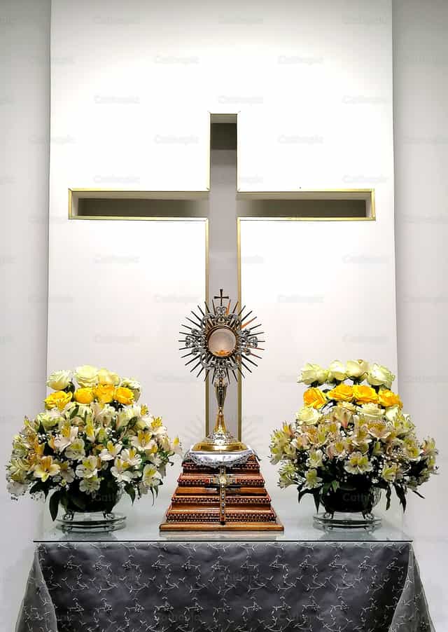 Blessed Sacrament - Catholic stock images