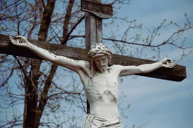 Jesús crucificado - Banco de imágenes católicas - Fotografía por Brian Sealey