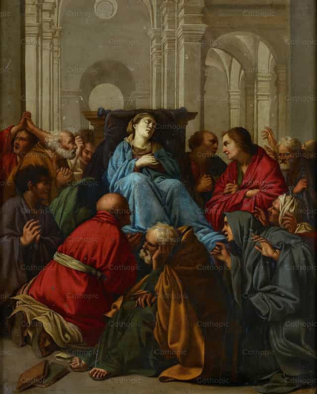 Death of the Virgin - Catholic stock images