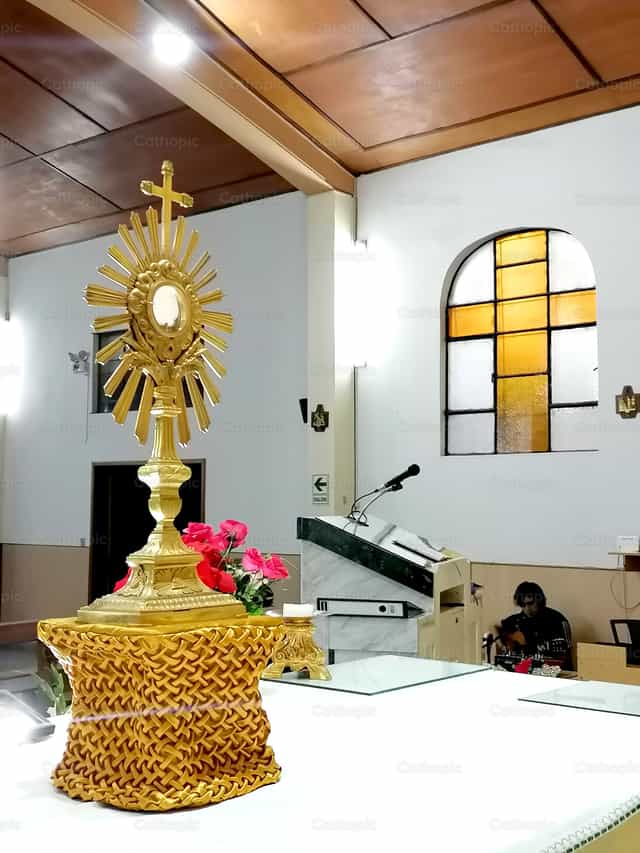 Blessed Sacrament - Catholic stock images